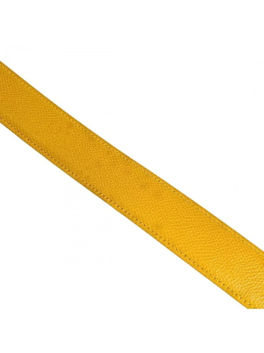 Hermes Belt Constance Reversible Leather Red Yellow Silver